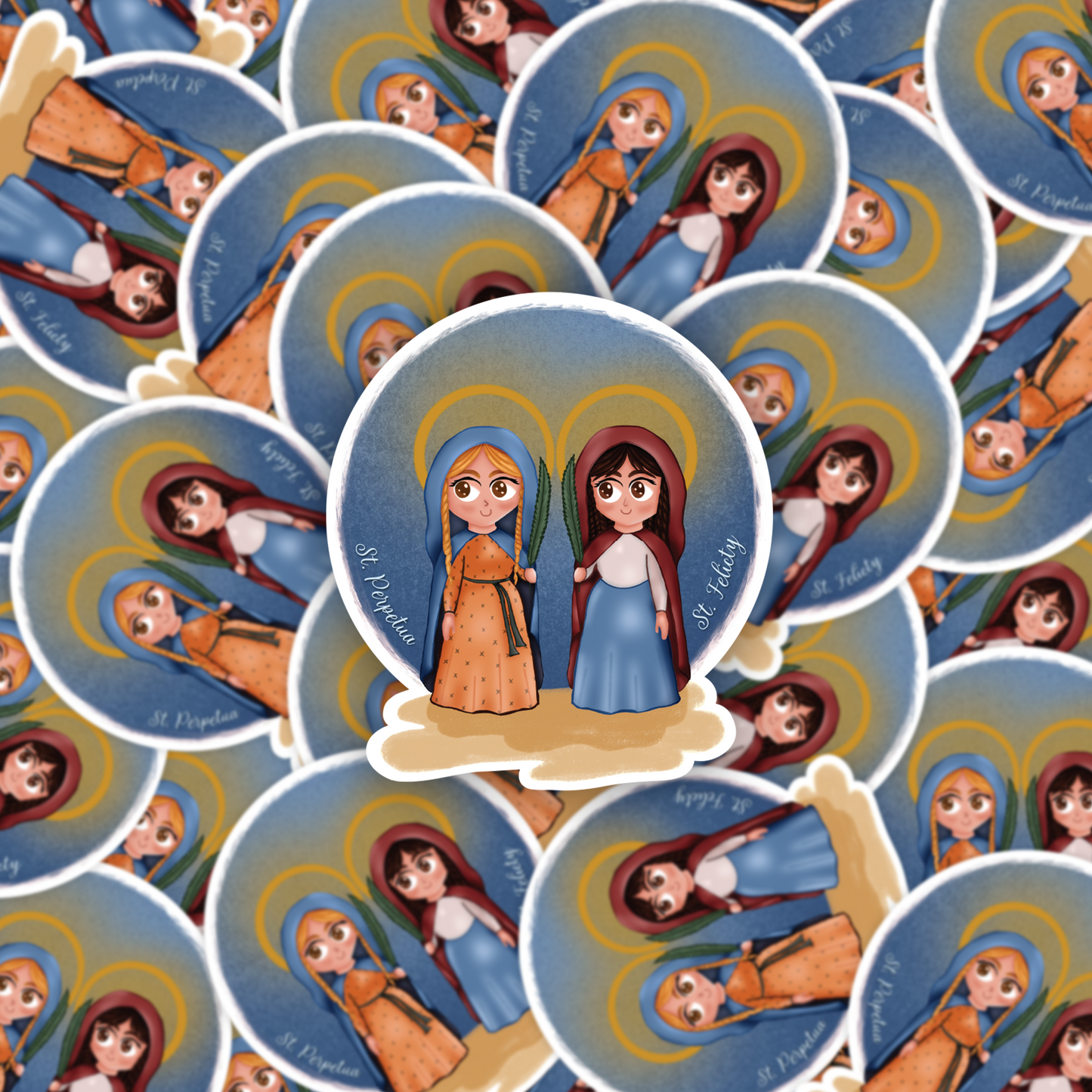 Saints Perpetua and Felicity Vinyl Sticker
