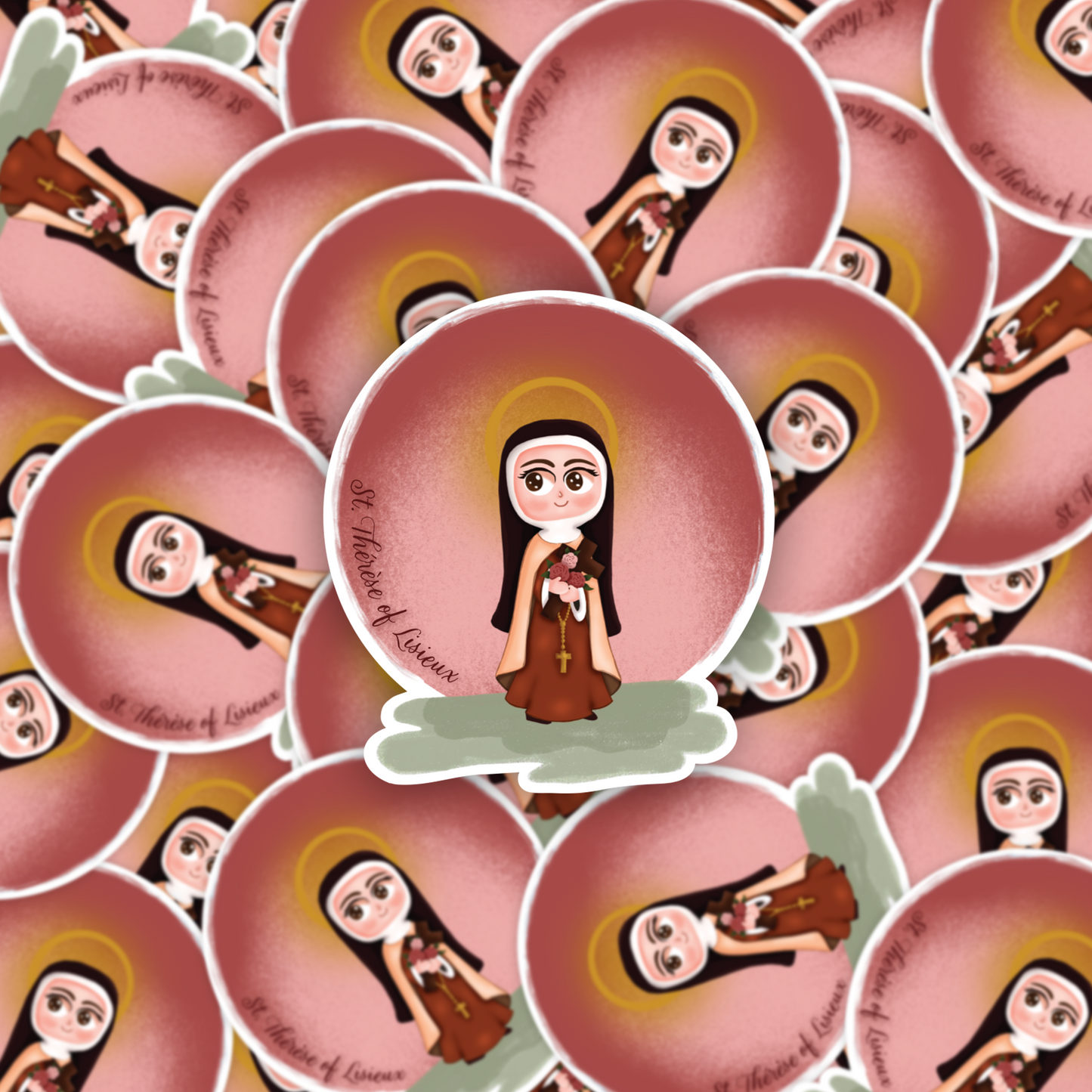 St. Thérèse of Lisieux Vinyl Sticker